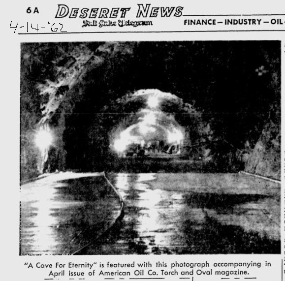 Mormon Cave Photo The Deseret News 4-1-1962