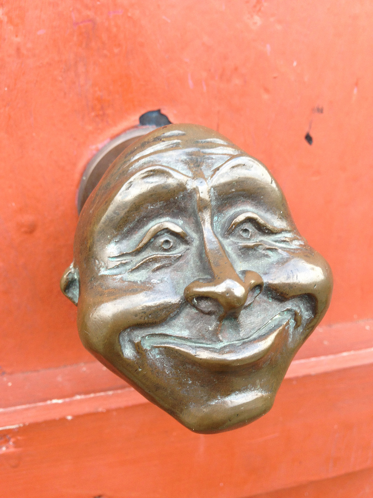 funny door knocker